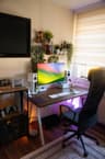 Use LED lights in the evening for colour grading - Remote Work Setup