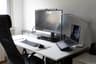Two-Desk B&W Space of a Content Creator in Italy - Remote Work Setup