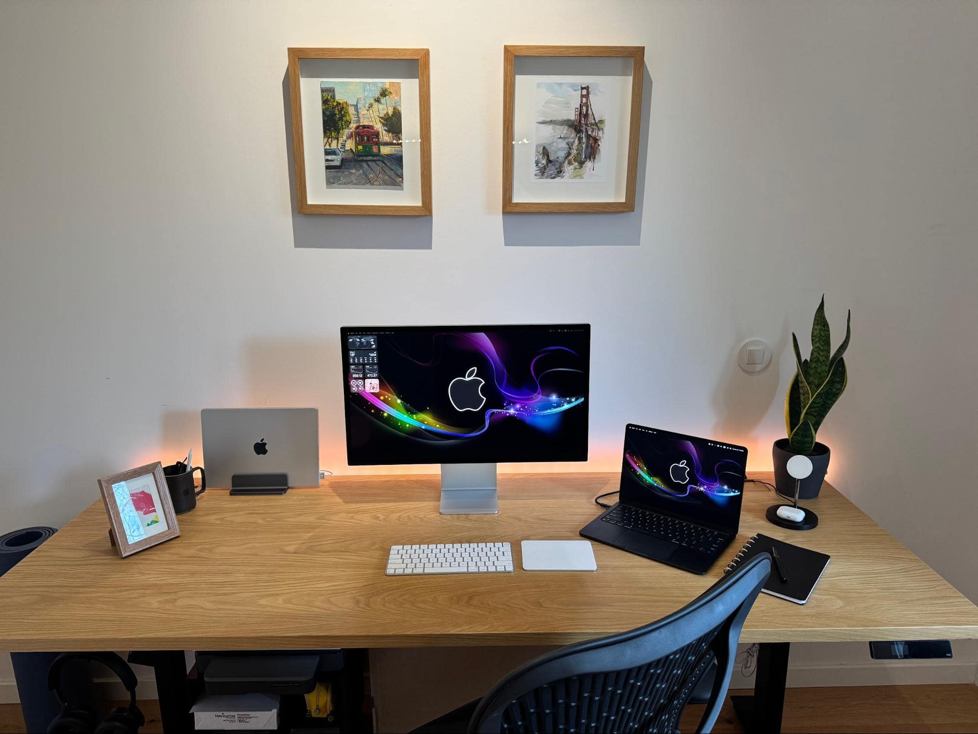 Apple Studio Display Desk Setup in Lisbon, Portugal